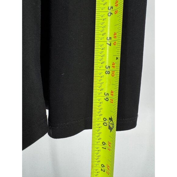 Black Sleeveless Lace Trim Maxi Dress With Nude Lining Accents - Picture 8 of 12